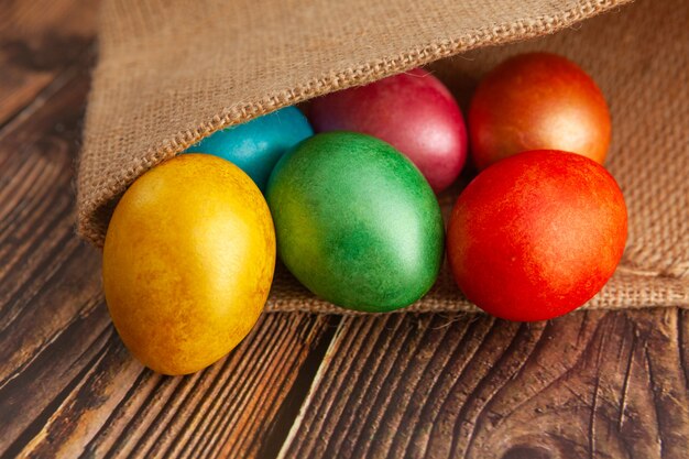 Colored Easter eggs 