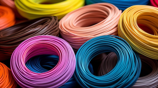 Colored elastic bands hd 8k wallpaper stock photographic image