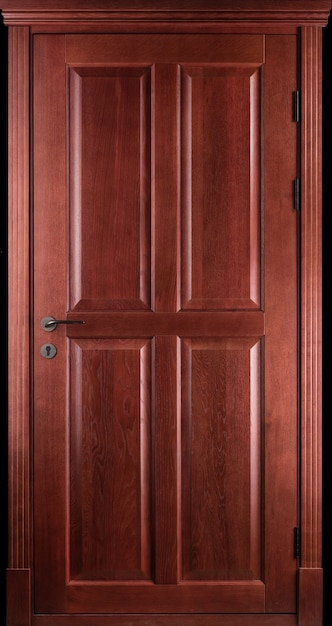 色付きの玄関ドア。インテリア・デザイン