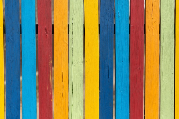 Colored fence boards