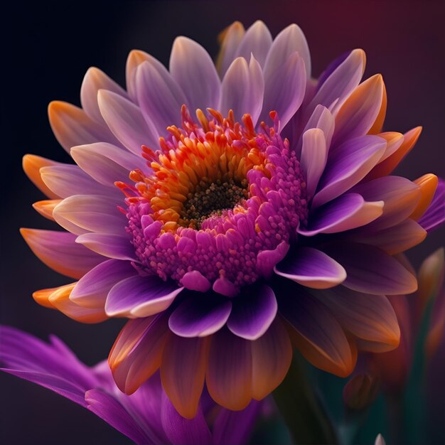 Colored flower