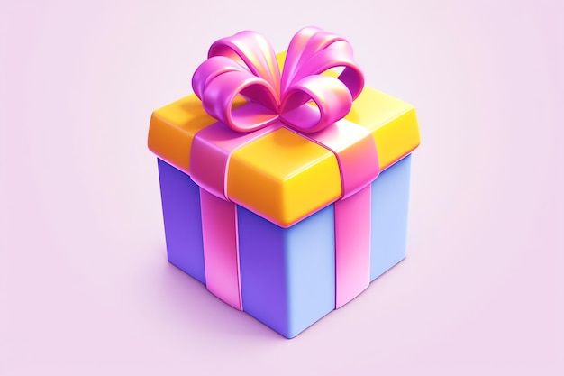 Colored gift AI generated