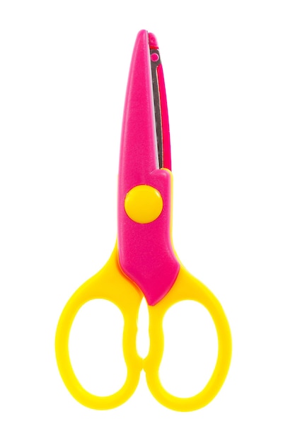 Photo colored isolated scissors