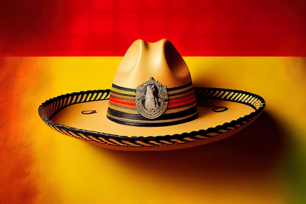 Colored mexican hat