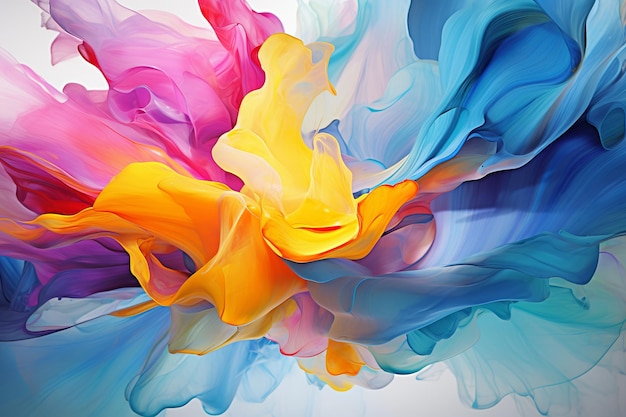 colored paint splashes on the background generative ai