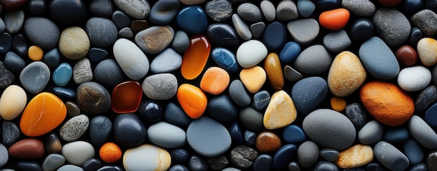 colored pebbles background