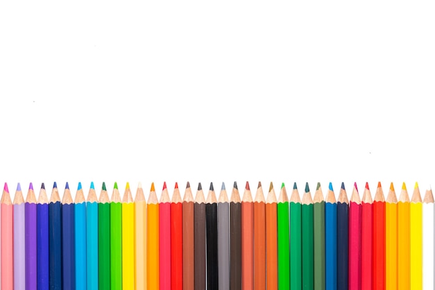 Цветные карандаши в соответствии с копией пространства