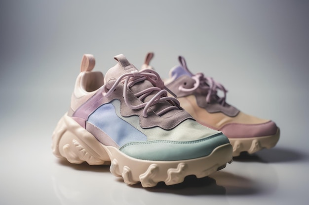 Colored sneaker fashion Generate Ai