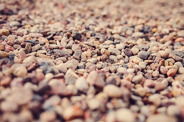 Colored stones in blur