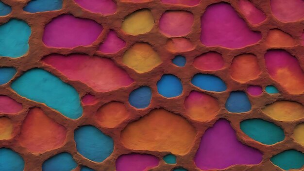 Colored surface with rough texture