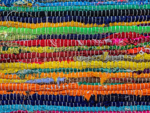 Цветной текстильный ковер фон Текстура ковра