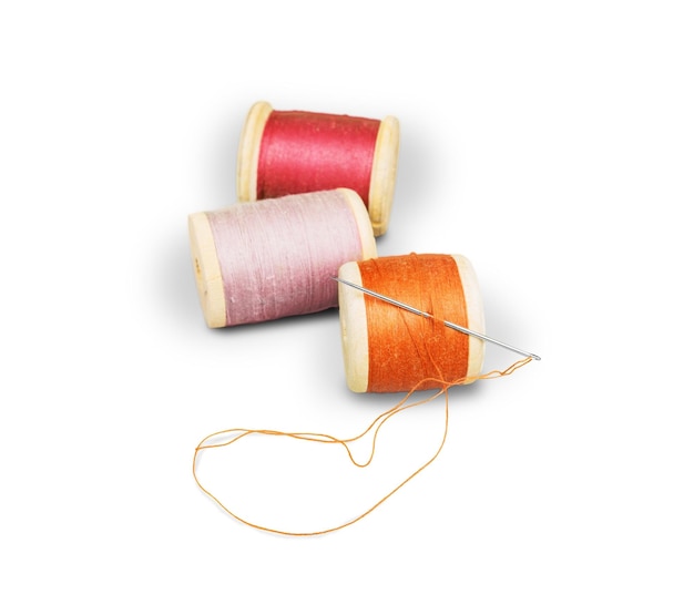 Colored thread coils