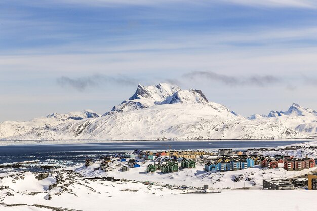 Colorfuk suburb of nuuk