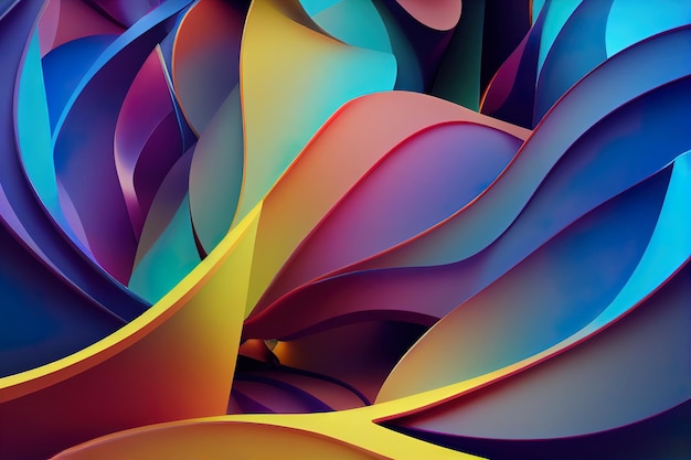 Colorful 3D abstract background design