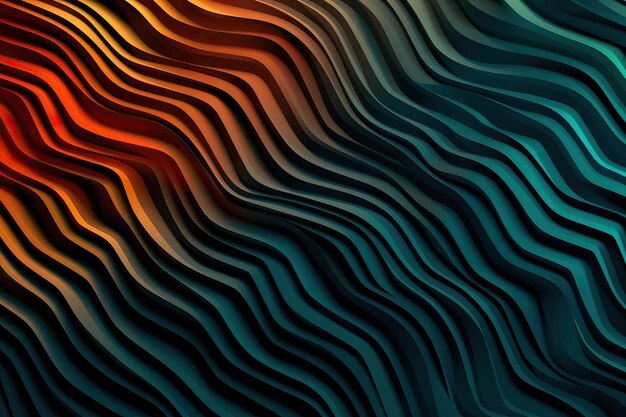 Colorful 3D abstract background with paper cut shapes dark tones with vibrant tones