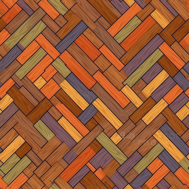 Photo colorful 3d abstract geometric style wooden background wallpaper