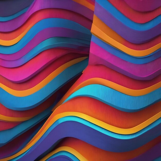 Colorful 3d lines texture background