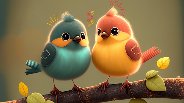 Cute Cartoon Bird Wallpapers