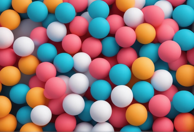 colorful 3d rendering of many balls colorful 3d rendering of many balls colorful balls background 3d