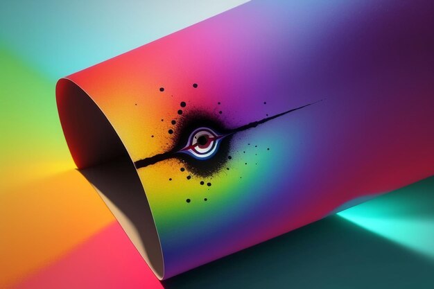 Photo colorful abstract art bright wallpaper background illustration creative painting designer