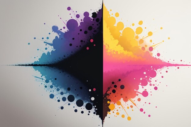 Colorful abstract art bright wallpaper background illustration creative painting designer
