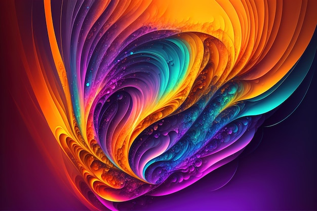 A colorful abstract art with a large number of circles.