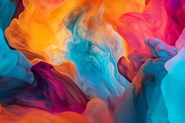 A colorful abstract art