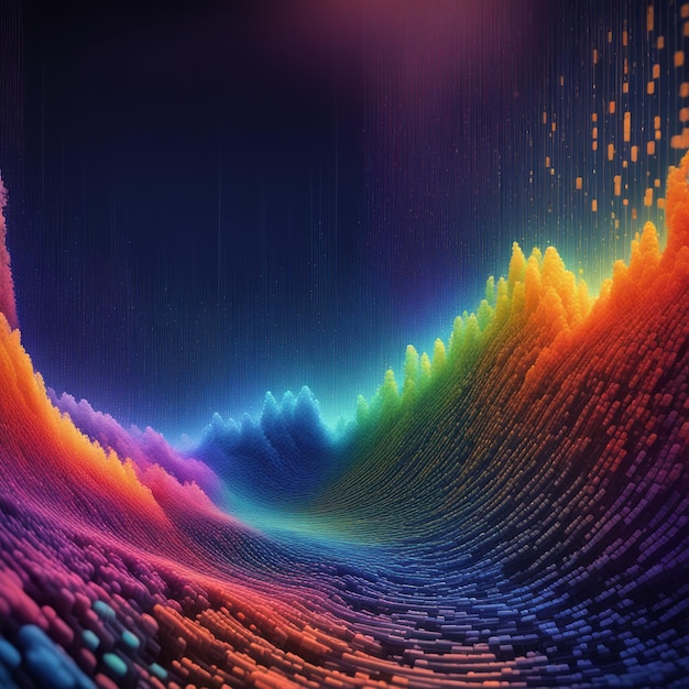 colorful abstract background 3D rendering