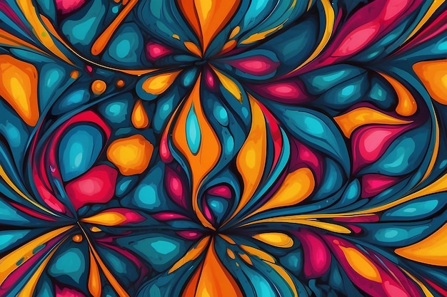 Colorful Abstract background and banner wallpaper ai generated