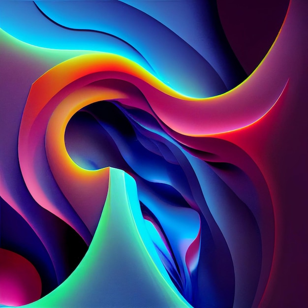 Premium Photo | Colorful abstract background blue wallpaper with