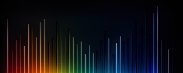 다채로운 추상 배경 차트 디지털 금융 차트 다이어그램 및 표시기