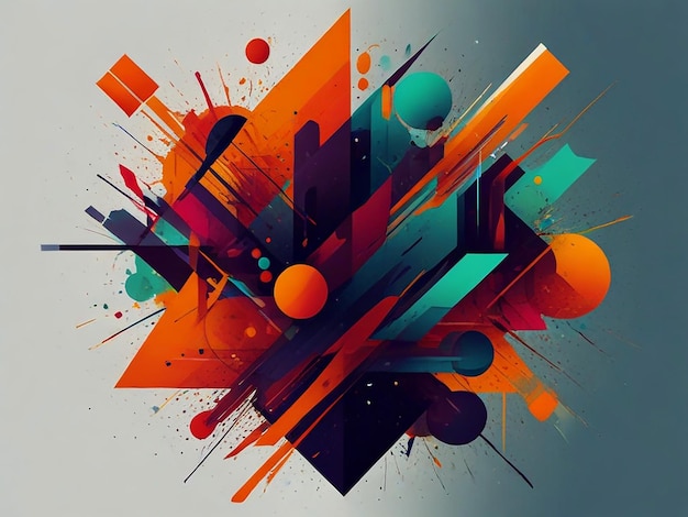 Photo colorful abstract background illustration