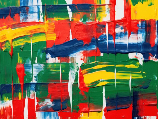 Colorful abstract background of paint brushstrokes