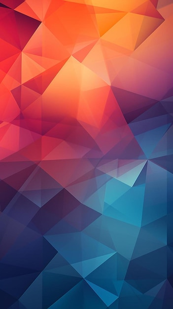 a colorful abstract background of triangles.