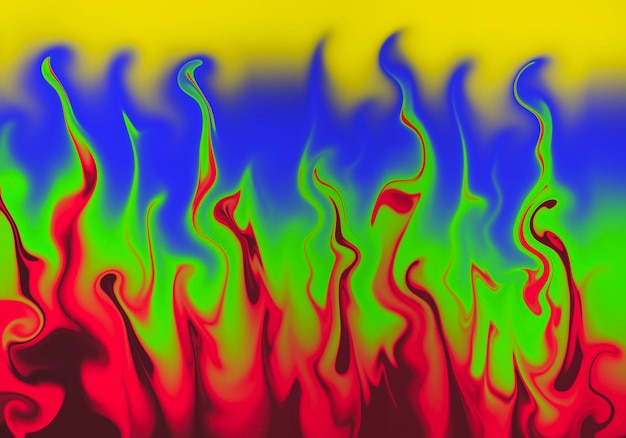 Colorful abstract background Ukraine flame illustration for poster template or banner