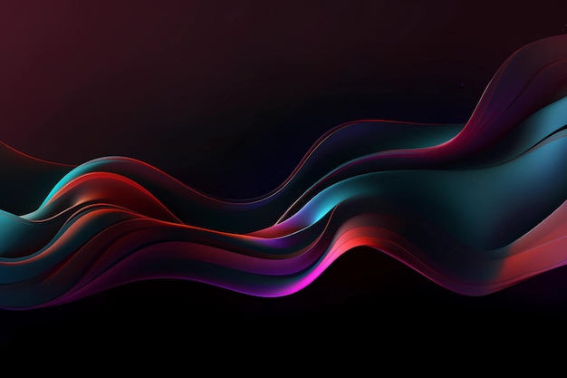 A colorful abstract background with a black background ai generated