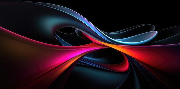 A colorful abstract background with a black background.