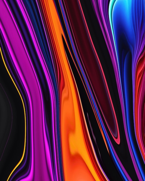 A colorful abstract background with a black background