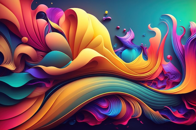 Colorful abstract background with a blue background and a colorful design