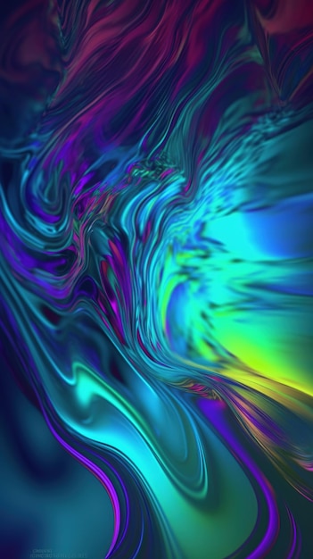 A colorful abstract background with a blue and green swirl.