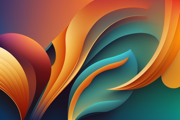 Colorful abstract background with a blue and orange background