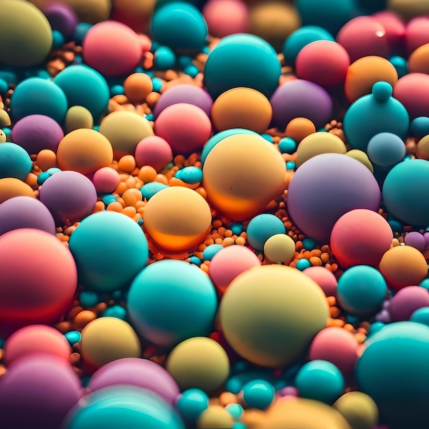 Colorful abstract background with bubbles