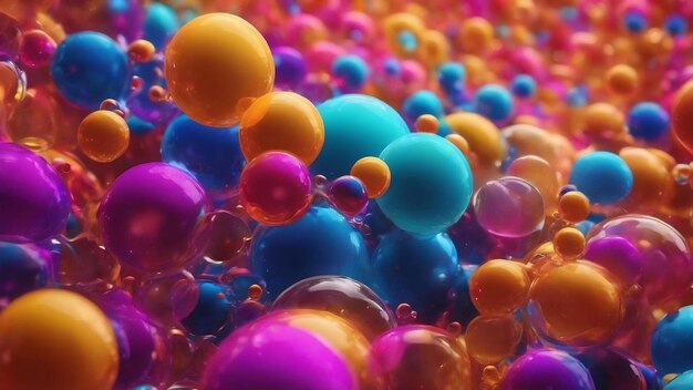 Colorful abstract background with bubbles