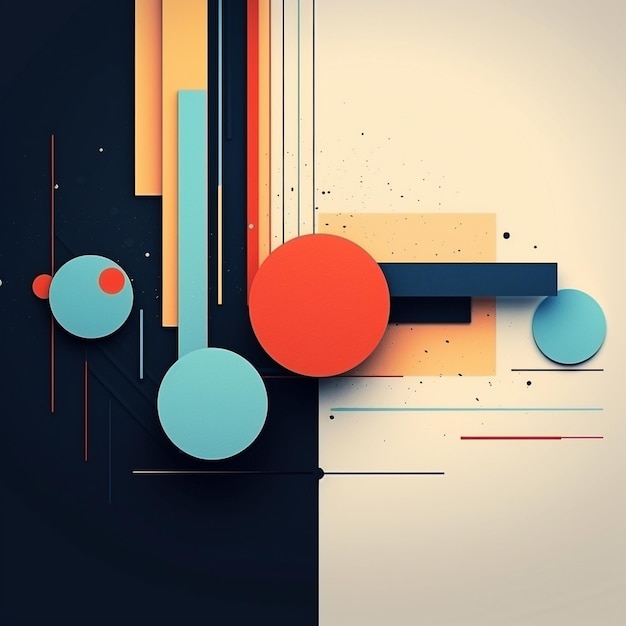 a colorful abstract background with a colorful design and a red circle.