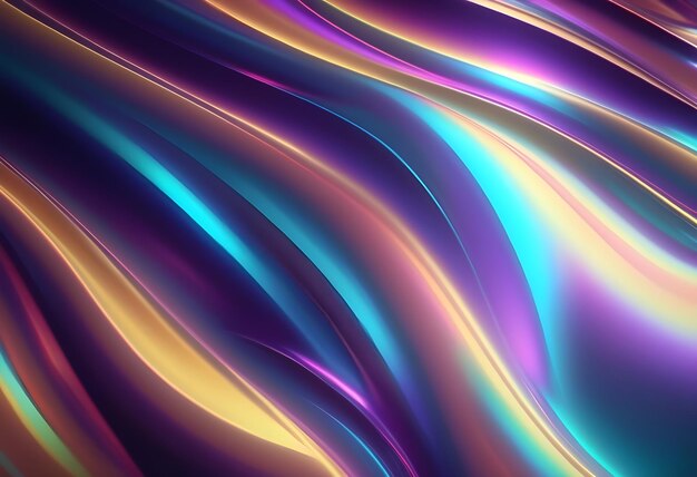 Photo a colorful abstract background with a colorful image of a wavy striped surface