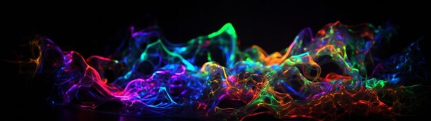 Colorful abstract background with colorful lines in 3d