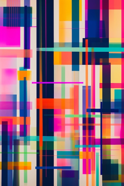 A colorful abstract background with a colorful square pattern.