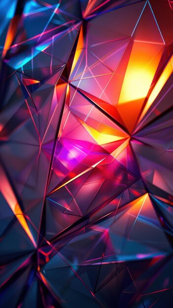 Photo a colorful abstract background with a geometric design