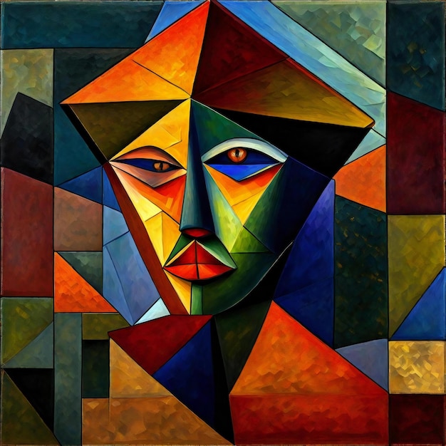 Foto sfondo astratto colorato con forme geometriche collage di arte contemporanea