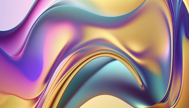 A colorful abstract background with a gold and blue background.